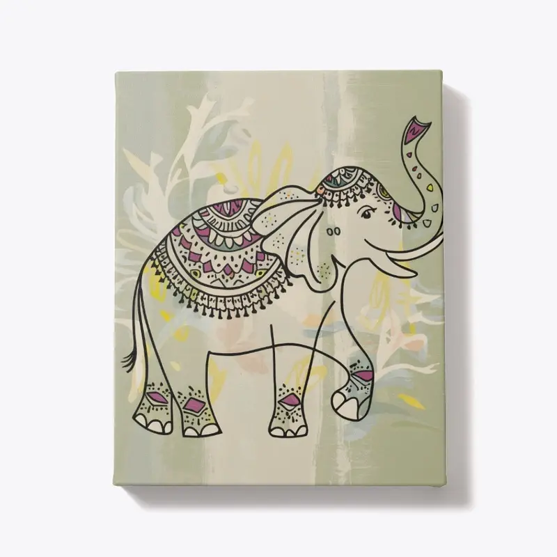 Whimsical Boho Elephant