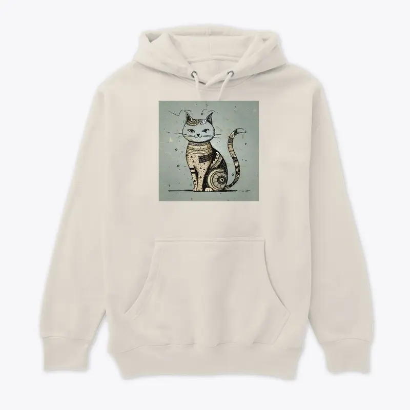 Whimsical Feline - Boho Minimalist Cat