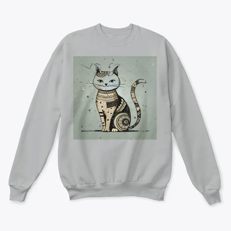 Whimsical Feline - Boho Minimalist Cat