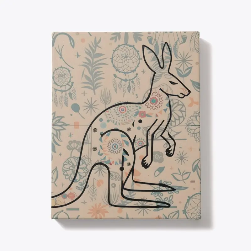 Boho Kangaroo Dreamscape