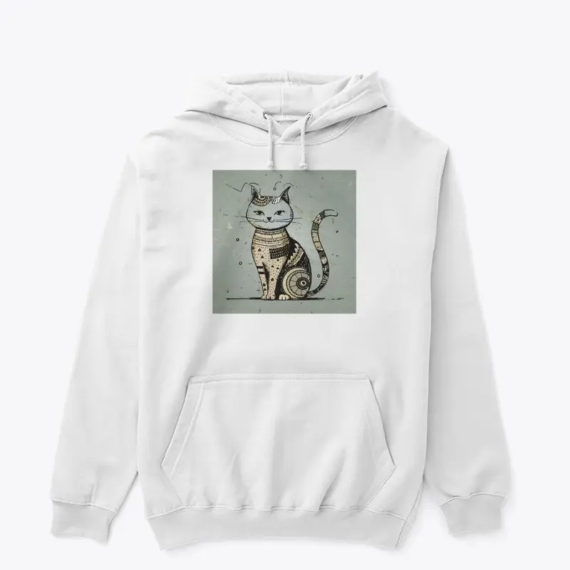 Whimsical Feline - Boho Minimalist Cat